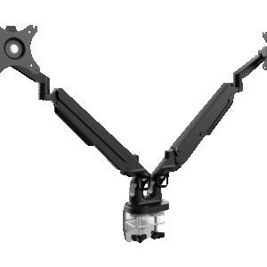 Double Monitor Arms in Black