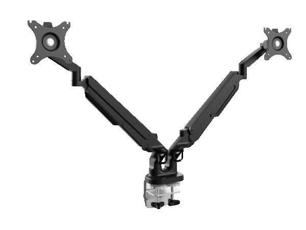 Double Monitor Arms in Black